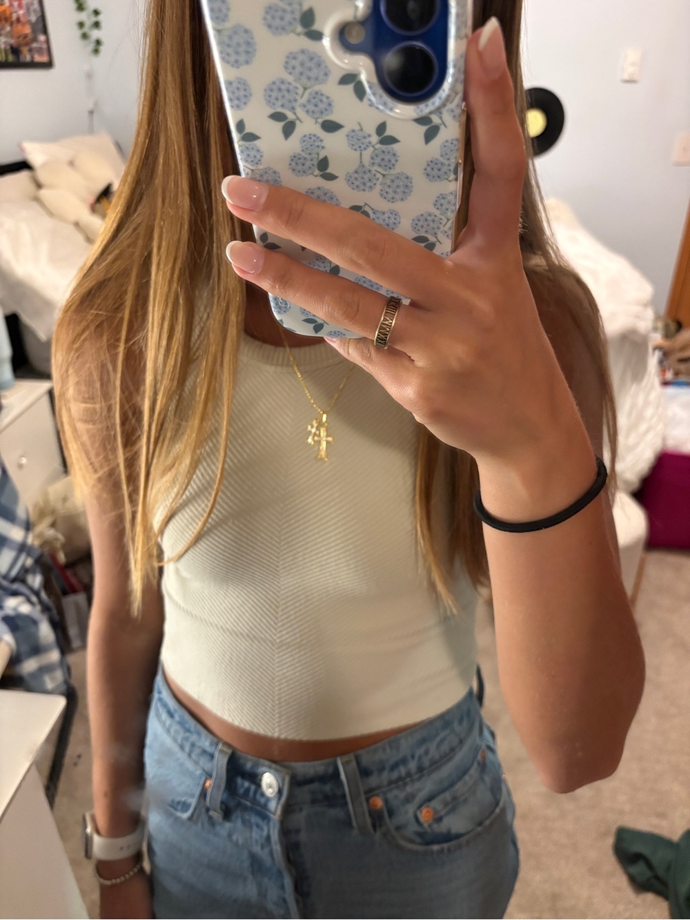 Sleeveless Ribbed Crop Top in Cream — Minimal Summer Staple